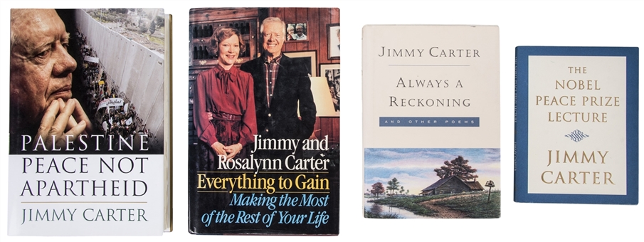 Lot of (4) Jimmy Carter Autographed Books (JSA)